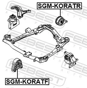 FEBEST Mounting, engine (SGM-KORATF)