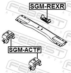 FEBEST Mounting, engine (SGM-REXR)