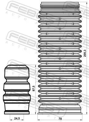 FEBEST Dust Cover Kit, shock absorber (SKSHB-OCTIIF-KIT)