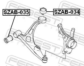 FEBEST Mounting, control/trailing arm (SZAB-035)