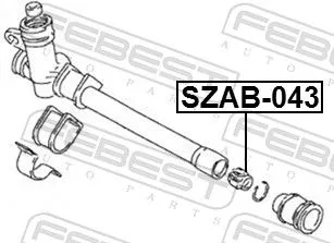 FEBEST Mounting, steering gear (SZAB-043)