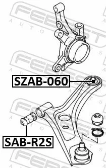 FEBEST Mounting, control/trailing arm (SZAB-060)