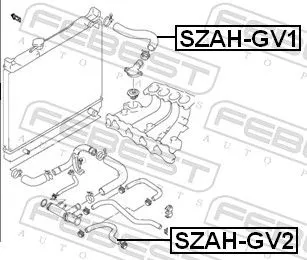 FEBEST Coolant Pipe (SZAH-GV1)