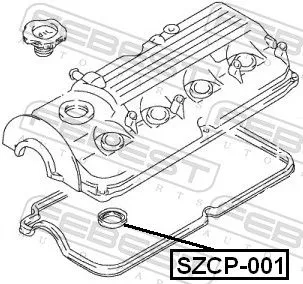 FEBEST Gasket, cylinder head cover (SZCP-001)