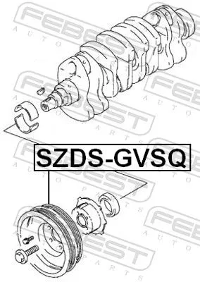 FEBEST Belt Pulley, crankshaft (SZDS-GVSQ)