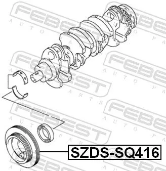 FEBEST Belt Pulley, crankshaft (SZDS-SQ416)