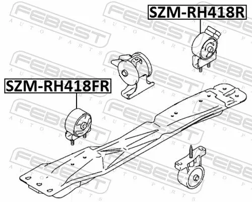 FEBEST Mounting, engine (SZM-RH418R)
