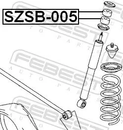 FEBEST Bush, shock absorber (SZSB-005)