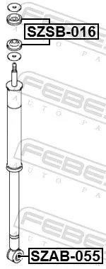 FEBEST Spacer Bush, shock absorber (SZSB-016)