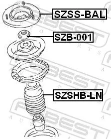 FEBEST Suspension Strut Support Mount (SZSS-BAL)