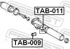 FEBEST Mounting, steering gear (TAB-011)
