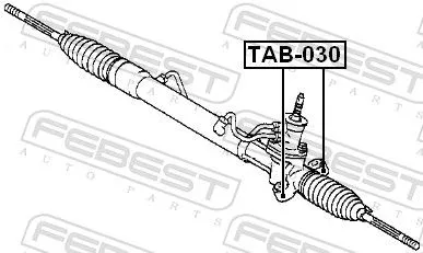 FEBEST Mounting, steering gear (TAB-030)