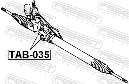FEBEST Mounting, steering gear (TAB-035)