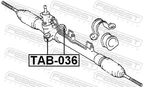 FEBEST Mounting, steering gear (TAB-036)