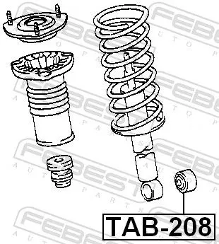 FEBEST Bush, shock absorber (TAB-208)