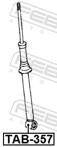 FEBEST Bush, shock absorber (TAB-357)