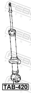 FEBEST Bush, shock absorber (TAB-420)