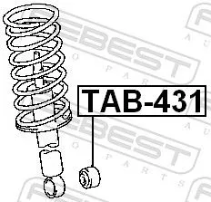 FEBEST Bush, shock absorber (TAB-431)