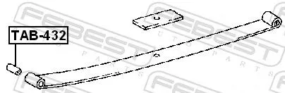 FEBEST Bushing, leaf spring (TAB-432)