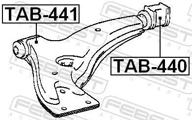FEBEST Mounting, control/trailing arm (TAB-441)