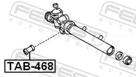 FEBEST Mounting, steering gear (TAB-468)