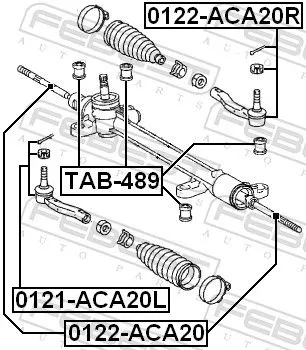 FEBEST Mounting, steering gear (TAB-489)