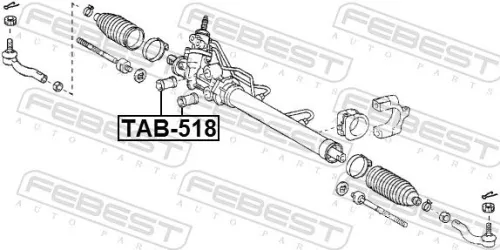 FEBEST Mounting, steering gear (TAB-518)