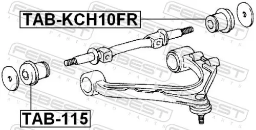 FEBEST Mounting, control/trailing arm (TAB-KCH10FR)