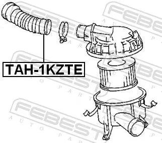 FEBEST Intake Hose, air filter (TAH-1KZTE)