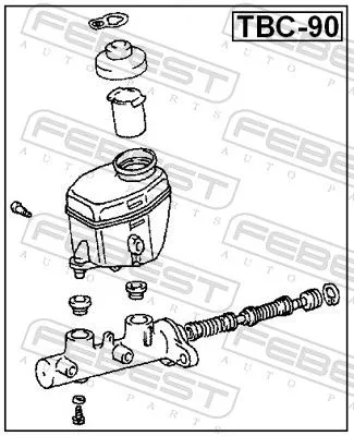 FEBEST Brake Master Cylinder (TBC-90)
