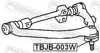 FEBEST Repair kit, supporting/ball joint (TBJB-003W)