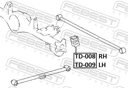 FEBEST Rubber Buffer, suspension (TD-009)