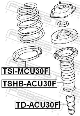 FEBEST Rubber Buffer, suspension (TD-ACU30F)