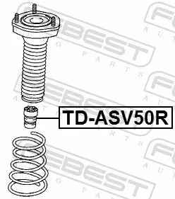 FEBEST Rubber Buffer, suspension (TD-ASV50R)