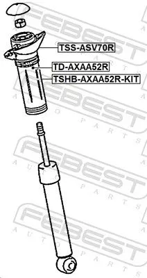 FEBEST Rubber Buffer, suspension (TD-AXAA52R)