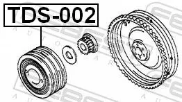 FEBEST Belt Pulley, crankshaft (TDS-002)