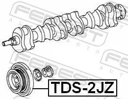 FEBEST Belt Pulley, crankshaft (TDS-2JZ)