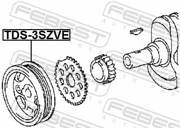 FEBEST Belt Pulley, crankshaft (TDS-3SZVE)