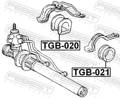 FEBEST Mounting, steering gear (TGB-020)