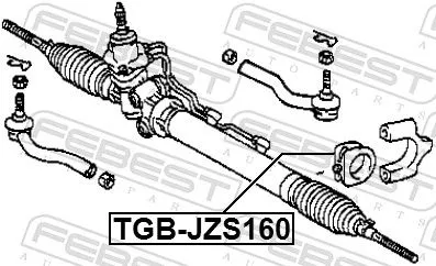 FEBEST Mounting, steering gear (TGB-JZS160)