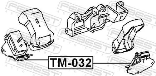 FEBEST Mounting, engine (TM-032)