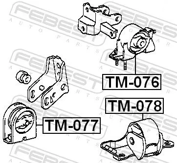FEBEST Mounting, engine (TM-077)