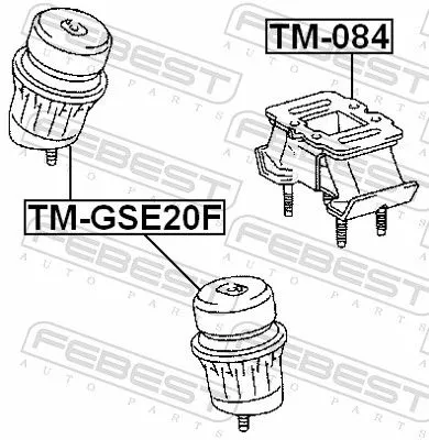 FEBEST Mounting, engine (TM-084)