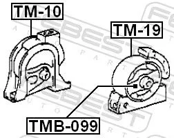 FEBEST Mounting, engine (TM-10)