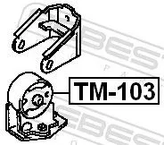 FEBEST Mounting, engine (TM-103)
