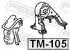 FEBEST Mounting, engine (TM-105)