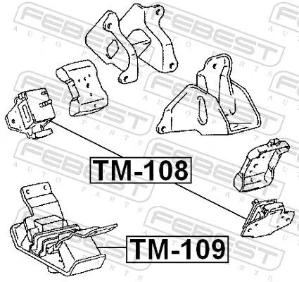 FEBEST Mounting, engine (TM-109)