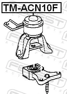 FEBEST Mounting, engine (TM-ACN10F)