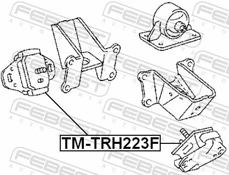 FEBEST Mounting, engine (TM-TRH223F)