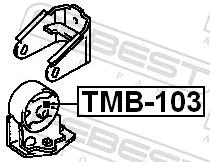 FEBEST Mounting, engine (TMB-103)